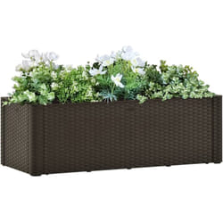 Vidaxl - Fioriere, Letto Rialzato da Giardino con Irrigazione Moca 100x43x33 cm