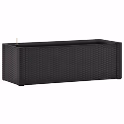 vidaXL Letto Rialzato Giardino con Irrigazione Antracite 100x43x33 cm - Vista aggiuntiva 2
