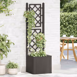 vidaXL Letto Rialzato da Giardino Graticcio e Irrigazione Antracite - Vista aggiuntiva 3