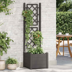 Vidaxl - Fioriera da Giardino con Graticcio 43x43x142 cm pp Antracite