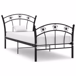VidaXL 324744, Nero, 958 mm, 2,08 m, 1010 mm, 900 x 2000 mm, 1 pz