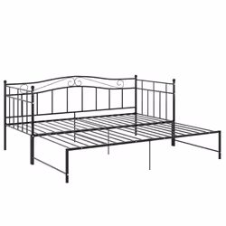 vidaXL Telaio Divano Letto Estraibile Nero in Metallo 90x200 cm - Vista aggiuntiva 3