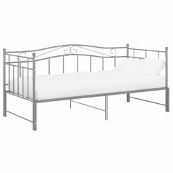 vidaXL Telaio Divano Letto Estraibile Grigio in Metallo 90x200 cm - Vista aggiuntiva 2