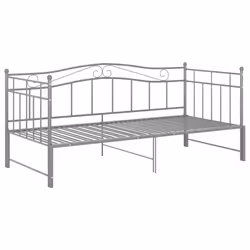 vidaXL Telaio Divano Letto Estraibile Grigio in Metallo 90x200 cm - Vista aggiuntiva 3