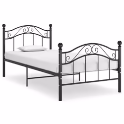 VidaXL 324988, Nero, 970 mm, 2,09 m, 925 mm, 900 x 2000 mm, 1 pz