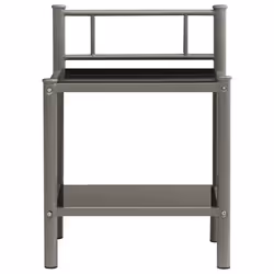 VidaXL 325093 comodino Grigio, Nero - Vista aggiuntiva 4