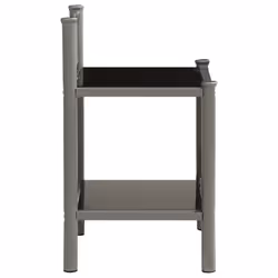 VidaXL 325093 comodino Grigio, Nero - Vista aggiuntiva 5