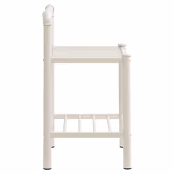 VidaXL 325102 comodino Trasparente, Bianco - Vista aggiuntiva 4