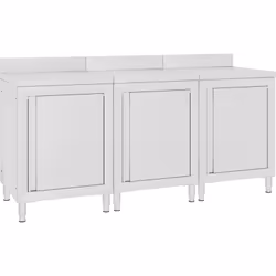 Se volete mantenere la vostra cucina pulita, questo set di mobiletti con piano di lavoro è la scelta perfetta. Può essere uti ...