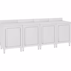 Se volete mantenere la vostra cucina pulita, questo set di mobiletti con piano di lavoro è la scelta perfetta. Può essere uti ...