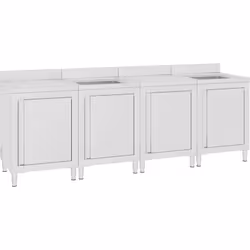 Se volete mantenere la vostra cucina pulita, questo mobiletto con lavello e scolapiatti commerciale è la scelta perfetta. Può ...
