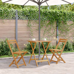 vidaXL Tavolo da Giardino Pieghevole 60x60x75 cm in Massello di Acacia