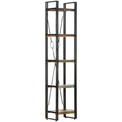 Libreria a 5 Ripiani 40x30x180cm in Massello di Recupero Vidaxl