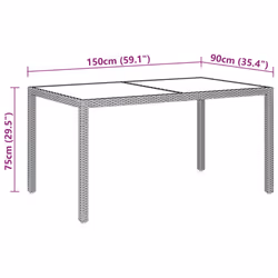 VidaXL 3058430 set mobili da esterno - Vista aggiuntiva 8