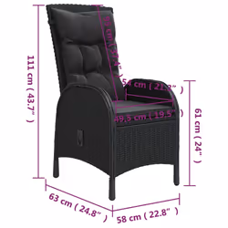 VidaXL 3058545 set mobili da esterno - Vista aggiuntiva 8