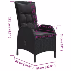 VidaXL 3058549 set mobili da esterno - Vista aggiuntiva 8