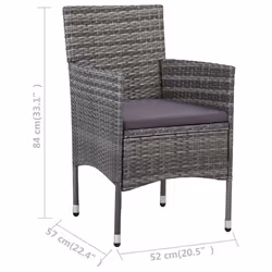 VidaXL 3058573 set mobili da esterno - Vista aggiuntiva 8