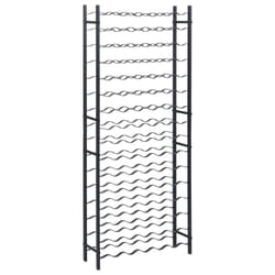 VidaXL 325923 scaffale per vino Caldaie Nero