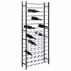 VidaXL 325923 scaffale per vino Caldaie Nero