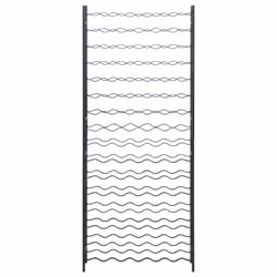 VidaXL 325923 scaffale per vino Caldaie Nero
