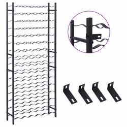 VidaXL 325923 scaffale per vino Caldaie Nero - Vista aggiuntiva 5