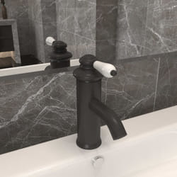 Rubinetto per Lavabo del Bagno 130x180 mm con pomello elegante vari colori colore: Grigio