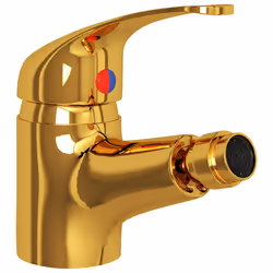 vidaXL Rubinetto Miscelatore per Bidè Oro 13x12 cm - Vista aggiuntiva 3