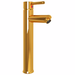 vidaXL Rubinetto Miscelatore da Bagno Oro 12x30 cm - Vista aggiuntiva 3
