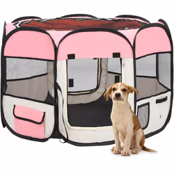 Questo box per cani pieghevole è ideale per addestrare i cani, da utilizzare come zona notte o area giochi per assicurare il ...