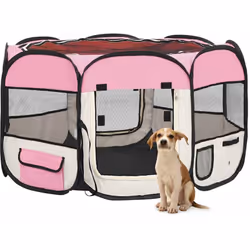 Questo box per cani pieghevole è ideale per addestrare i cani, da utilizzare come zona notte o area giochi per assicurare il  ...