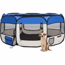 Questo box per cani pieghevole è ideale per addestrare i cani, da utilizzare come zona notte o area giochi per assicurare il  ...