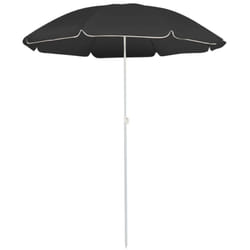 Ombrellone da Esterni con Palo in Acciaio 180 cm Antracite Vidaxl 5534