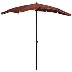 Ombrellone da Giardino con Palo 200x130 cm Terracotta Vidaxl 9538