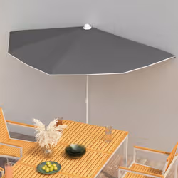 VidaXL 315561 ombrellone da cortile Antracite - Vista aggiuntiva 2