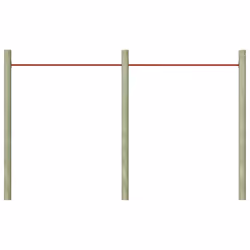 Sbarre da Gioco 2 pz 125 cm in Acciaio Rossocod mxl 71002 - Vista aggiuntiva 3