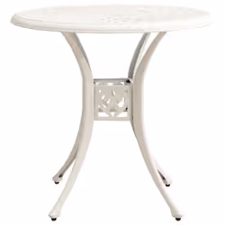 VidaXL 315584 tavolo da esterno Bianco - Vista aggiuntiva 2