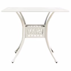 VidaXL 315590 tavolo da esterno Bianco - Vista aggiuntiva 2