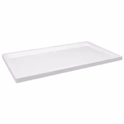vidaXL Piatto Doccia in ABS Rettangolare Bianco 70x120 cm - Vista aggiuntiva 2