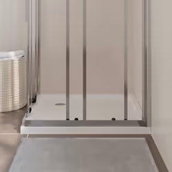 vidaXL Piatto Doccia Quadrato in ABS Bianco 80x80 cm - Vista aggiuntiva 3