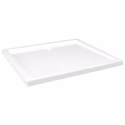 vidaXL Piatto Doccia in ABS Rettangolare Bianco 80x90 cm - Vista aggiuntiva 2