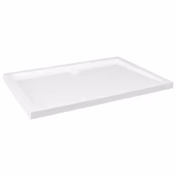 vidaXL Piatto Doccia in ABS Rettangolare Bianco 80x110 cm - Vista aggiuntiva 2