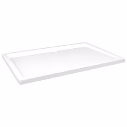vidaXL Piatto Doccia in ABS Rettangolare Bianco 80x120 cm - Vista aggiuntiva 2