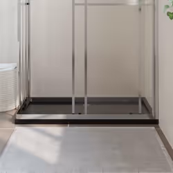 vidaXL Piatto Doccia in ABS Rettangolare Nero 70x120 cm - Vista aggiuntiva 3