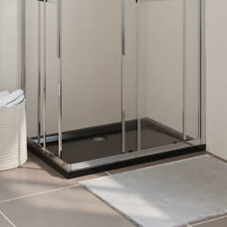 Piatto Doccia in abs antigraffio design elegante nero varie misure disponibili dimensioni: 70 x 100 cm