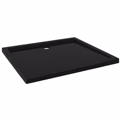vidaXL Piatto Doccia in ABS Rettangolare Nero 80x90 cm - Vista aggiuntiva 2
