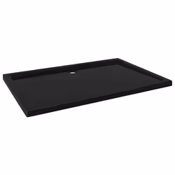 vidaXL Piatto Doccia in ABS Rettangolare Nero 80x120 cm - Vista aggiuntiva 2
