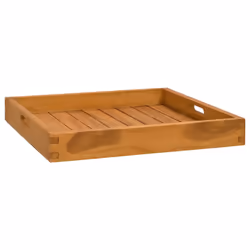 Vassoio da Portata 50x50 cm in Legno Massello di Teakcod mxl 81540 - Vista aggiuntiva 3