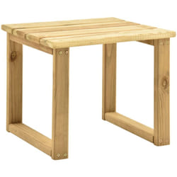 Tavolo Giardino, Tavolo per Lettino Prendisole 30x30x26 cm in Pino Impregnato Vidaxl 2038