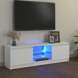 Vidaxl - Mobile Porta tv con Luci led, Armadietti per tv Bianco 120x30x35,5 cm