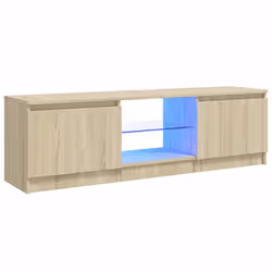 vidaXL Mobile Porta TV con Luci LED Rovere Sonoma 120x30x36 cm - Vista aggiuntiva 2